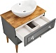 ASB-Woodline Мебель для ванной Каталина 80 grey – фотография-35